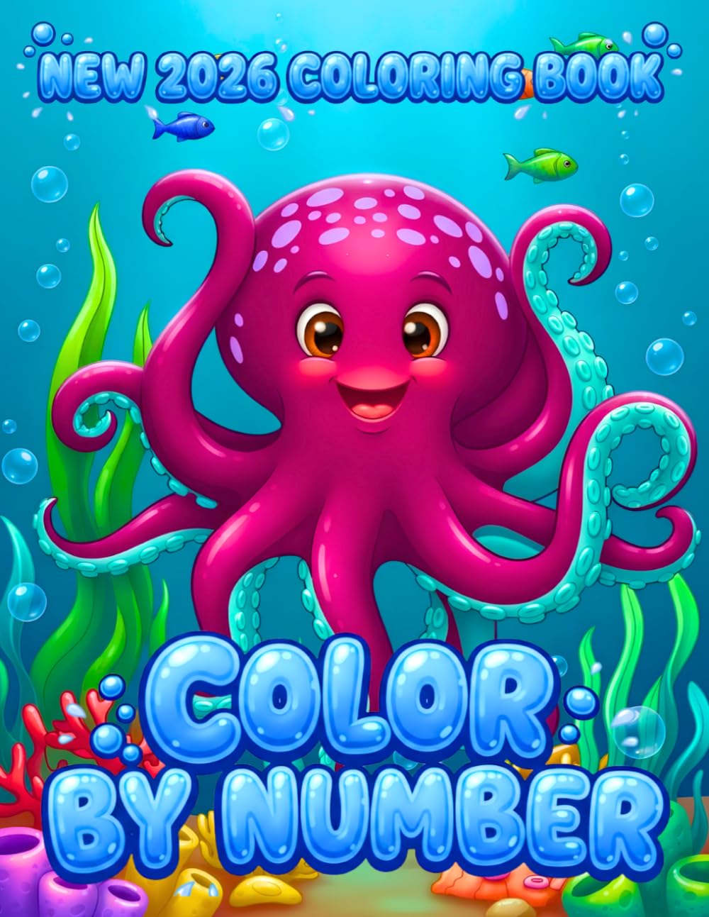 New 2026 Color by Number Coloring Book: Bold and Easy Designs Including Bunny, Dog, Elephant, Swan, Fish, Flowers, Mandalas, and Christmas Fun baixar o livro de graça