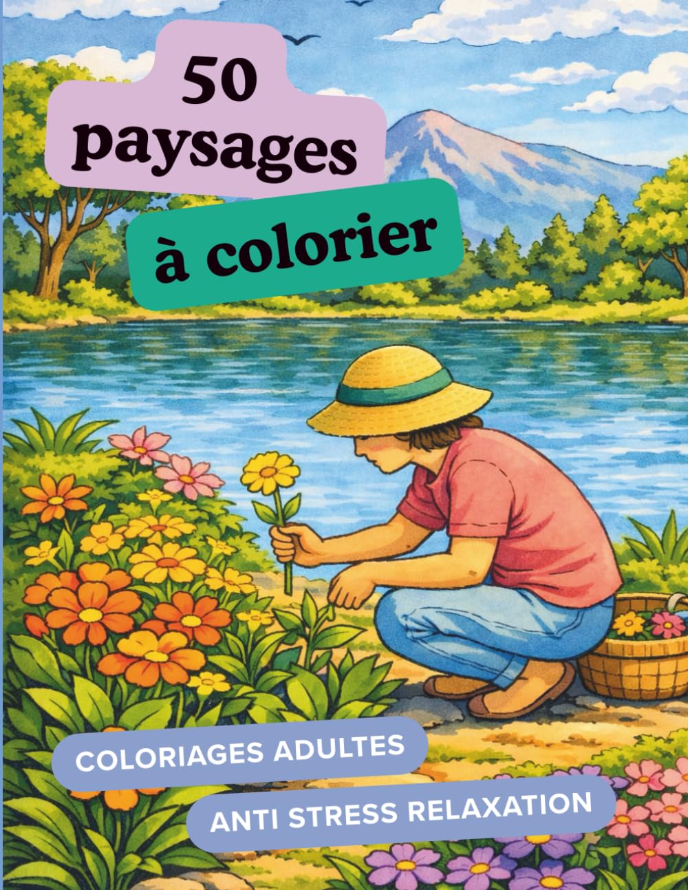 capítulo por capítulo baixar 50 paysages à colorier anti-stress relaxation: Coloriages simples pour adultes 100% détente - 50 illustrations à colorier - Paysages zen et nature -... se ressourcer et déconnecter (French Edition)