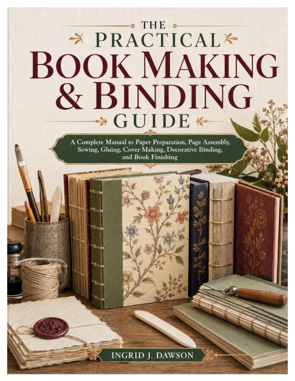 The Practical Book Making & Binding Guide: A Complete Manual to Paper Preparation, Page Assembly, Sewing, Gluing, Cover Making, Decorative Binding, and Book Finishing baixar o livro de graça