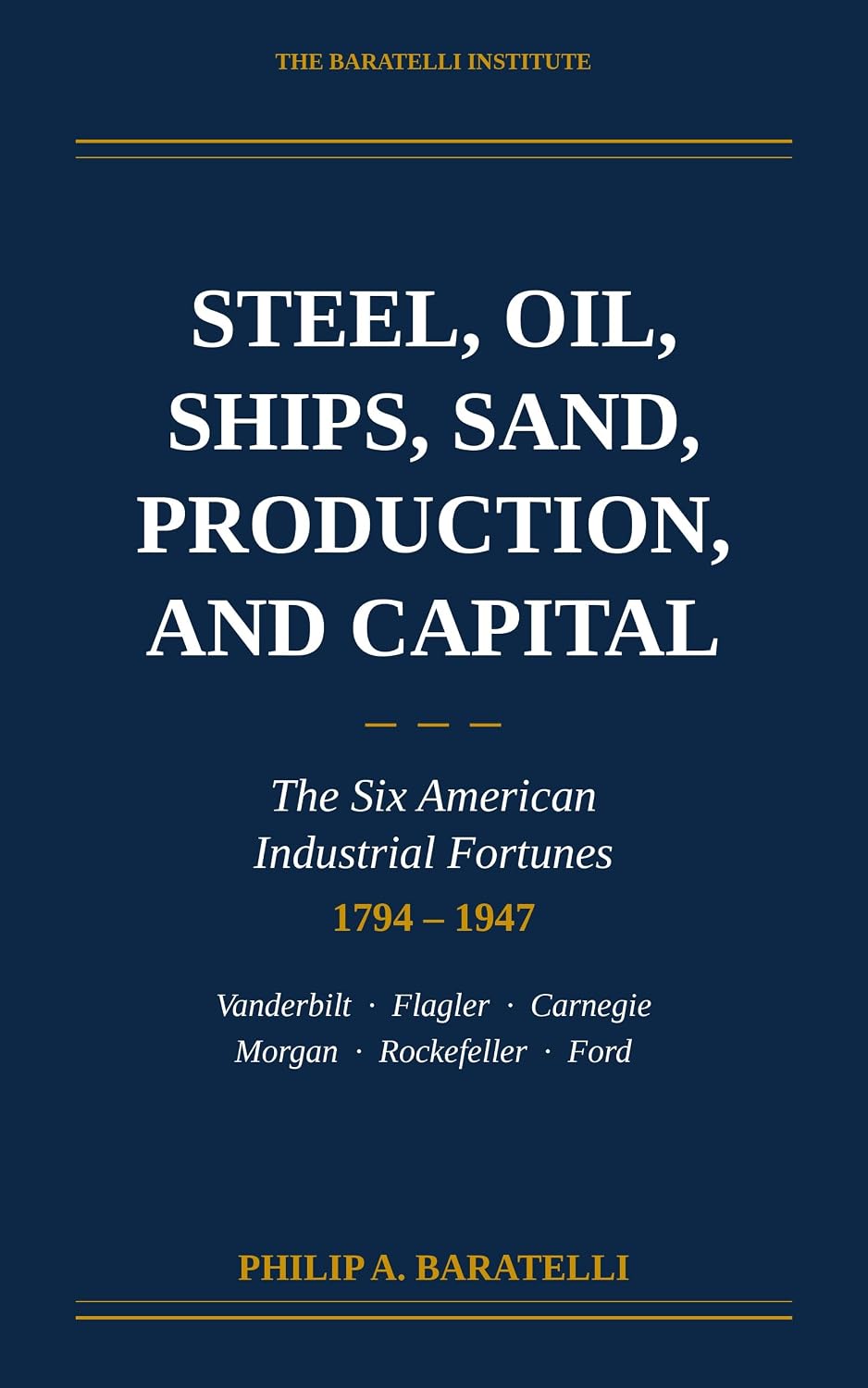 ler totalmente Steel, Oil, Ships, Sand, Production, and Capital: The Six American Industrial Fortunes, 1794–1947 (The Baratelli Institute Historical Case Series Book 1) (English Edition)