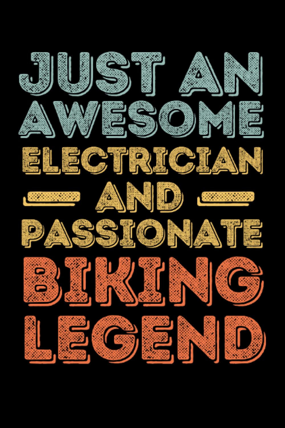 Electrician Biking legend retro: 6"x9", Notes, Notebook, Journal, Diary, 120 Pages lined, Paperback Cover baixar o livro de graça