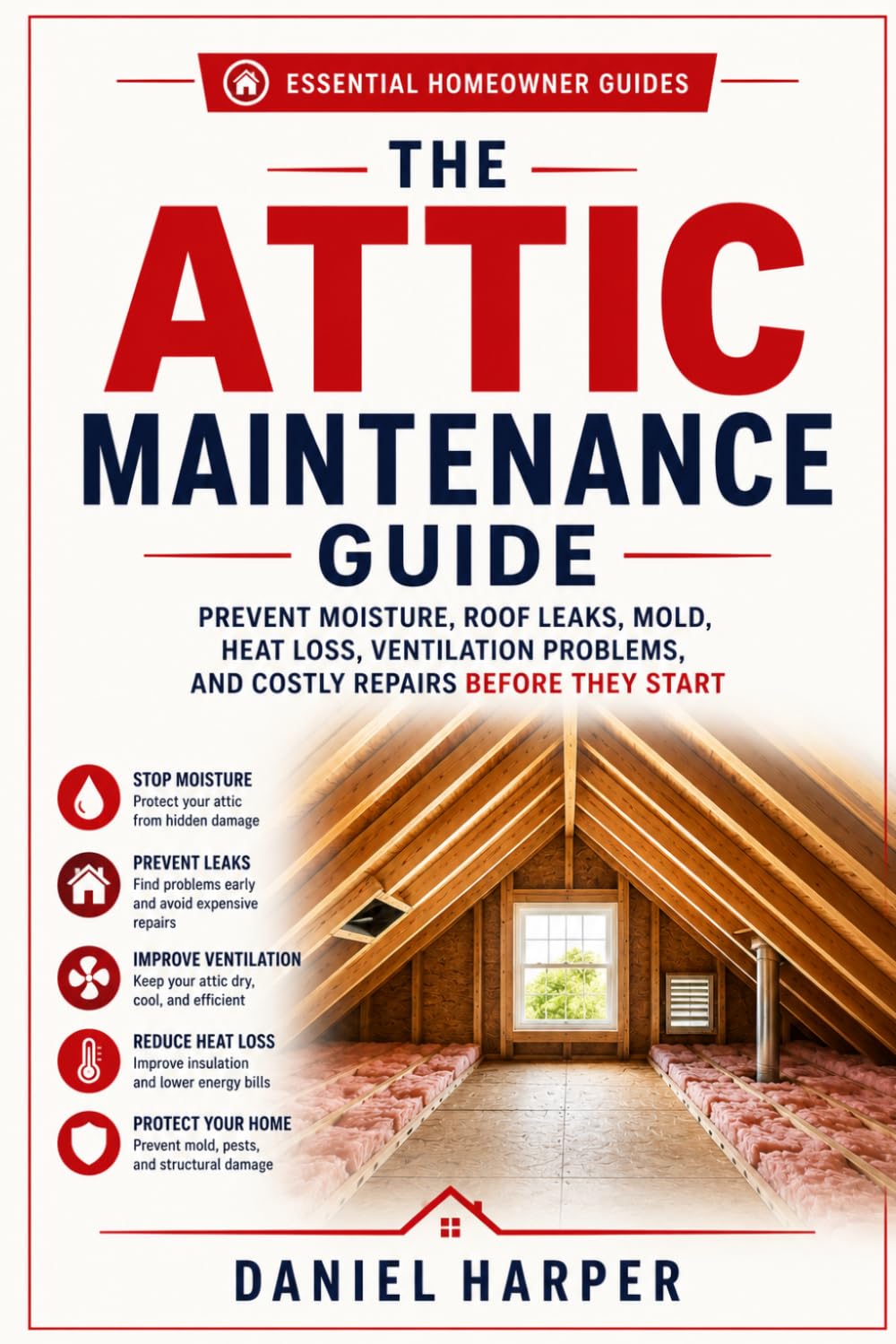 ler totalmente The Attic Maintenance Guide: Prevent Moisture, Roof Leaks, Mold, Heat Loss, Ventilation Problems, and Costly Repairs Before They Start (Essential Homeowner Guides)