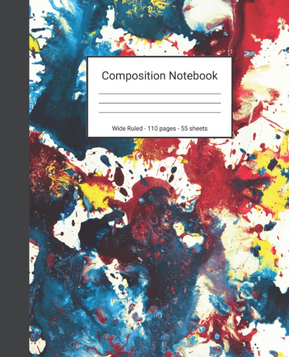 capítulo por capítulo baixar Composition Notebook: Wide Ruled Paper Notebook Journal - Red White Blue And Yellow Abstract Painting - Blank Wide Lined Workbook