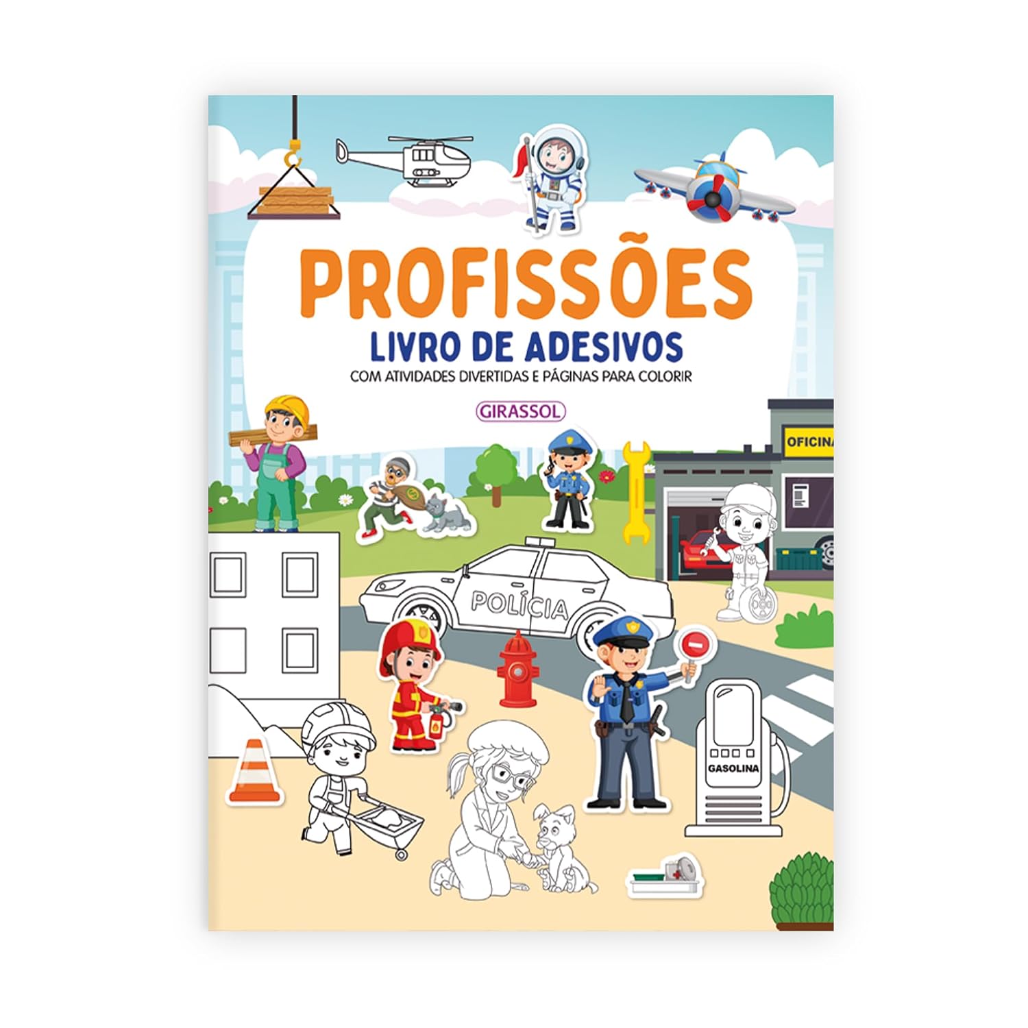 Profissões - Livro de adesivos baixar livro de graça