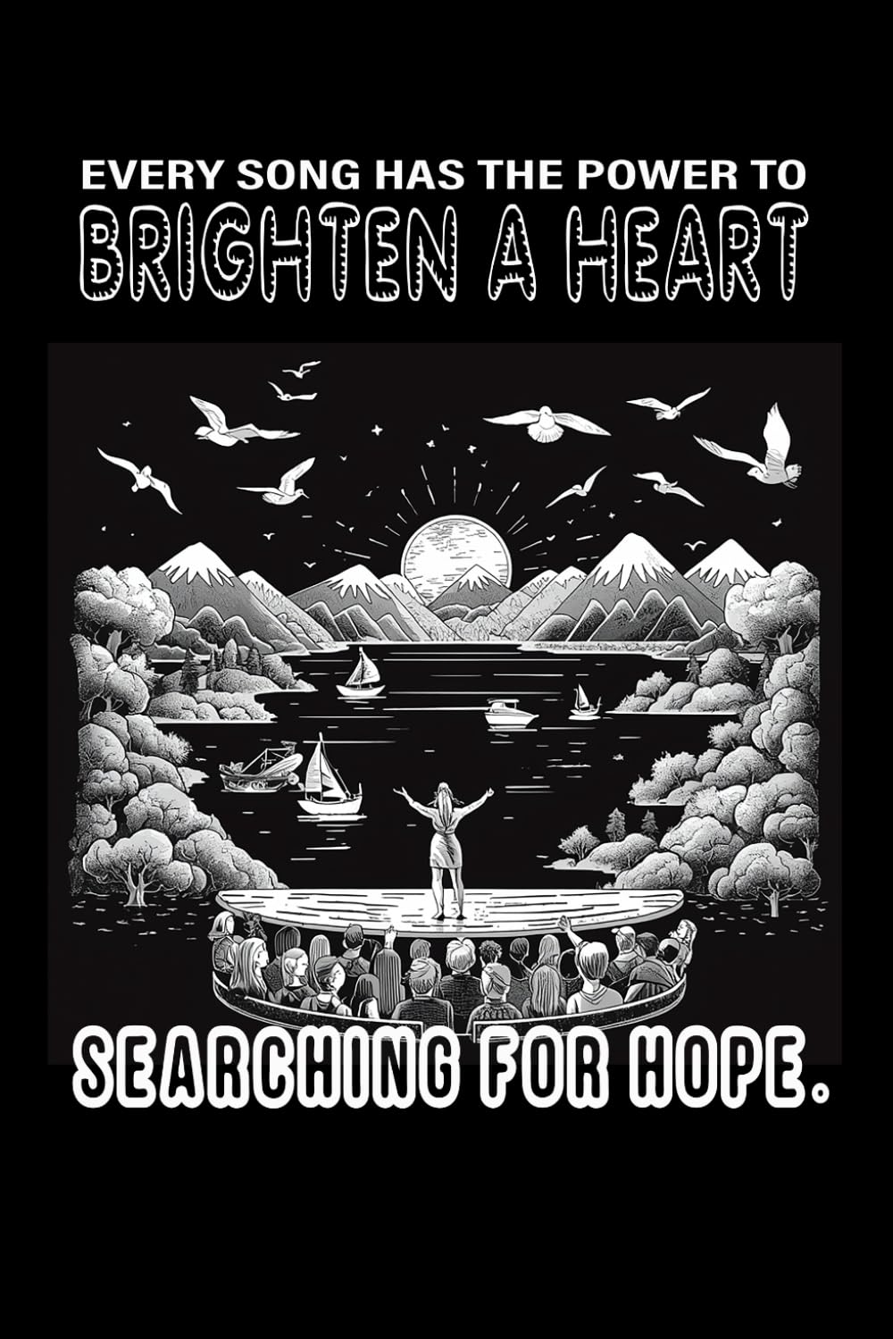 capítulo por capítulo baixar Journal Notebook # Writing pad/ Diary # (Wide Ruled Paper) Size (6 x 9) inch and 120 pages #: The cover reads: "Every song has the power to brighten a heart searching for hope."
