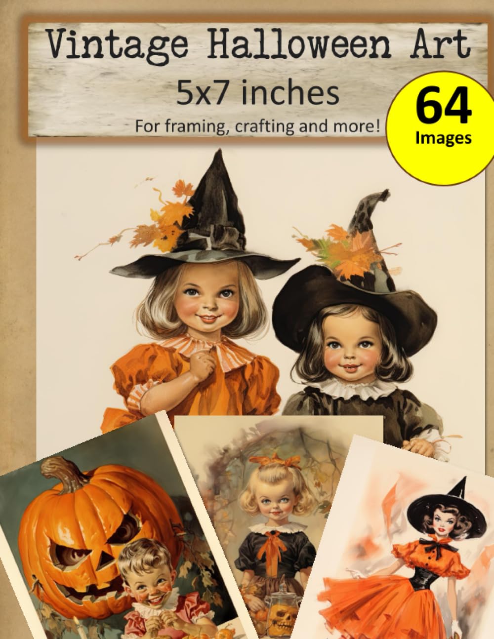 capítulo por capítulo baixar Vintage Halloween Art 5x7 inches, 64 images: for framing, crafting and more!