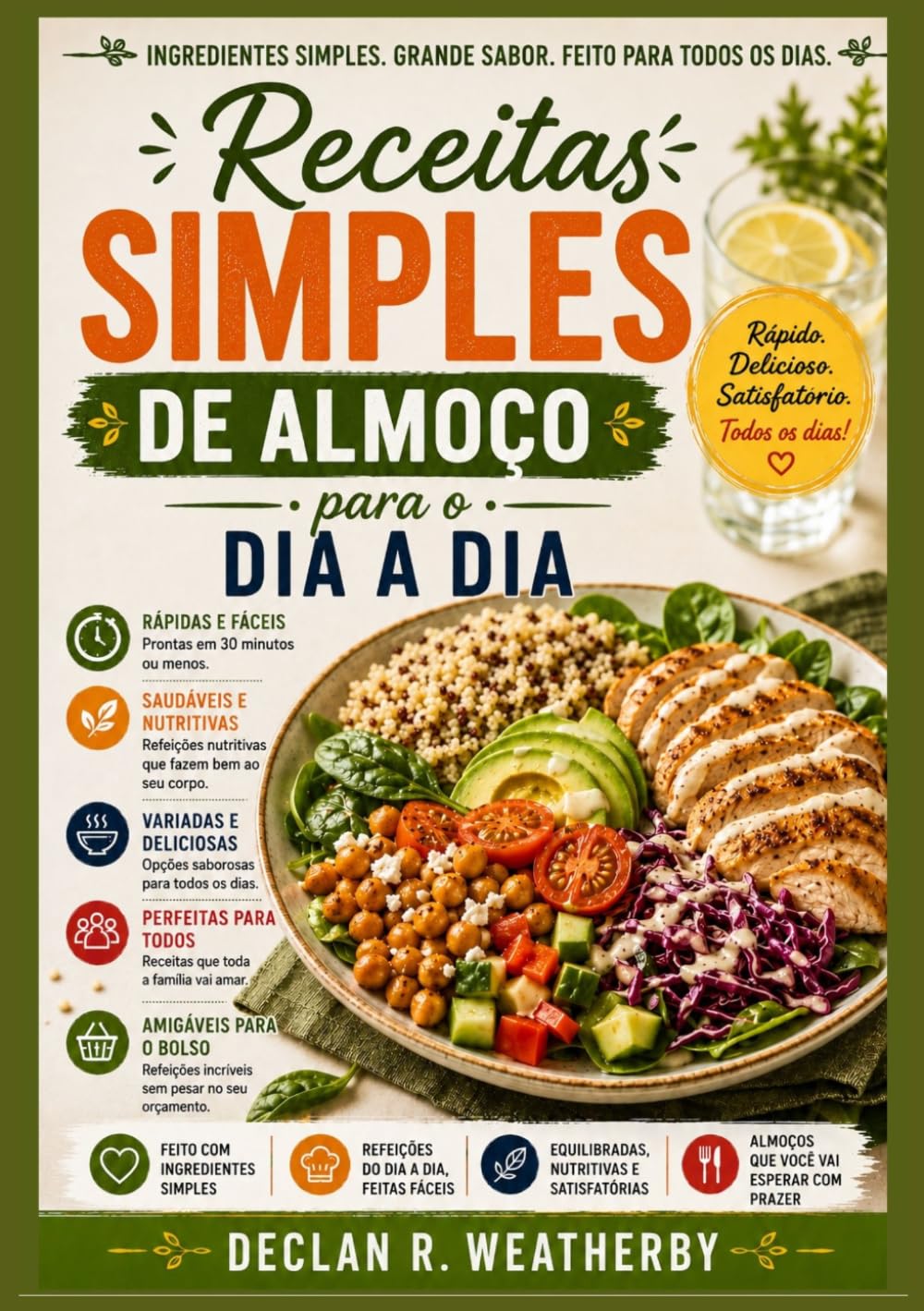 Receitas simples de almoço para o dia a dia.: Refeições rápidas e saborosas para o meio do dia, planejamento prático de refeições e instruções passo a... domésticos ocupados. (Portuguese Edition) baixar o livro de graça