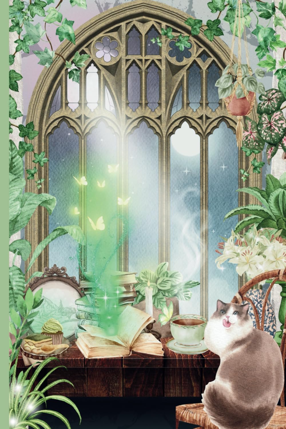 capítulo por capítulo baixar Enchanted Botanist’s Castle Study Journal: A Cat’s Moonlit Garden in the Mage’s Tower Stationery for Home, Office & School | 6x9 Lined Plant Lover Gift Notebook