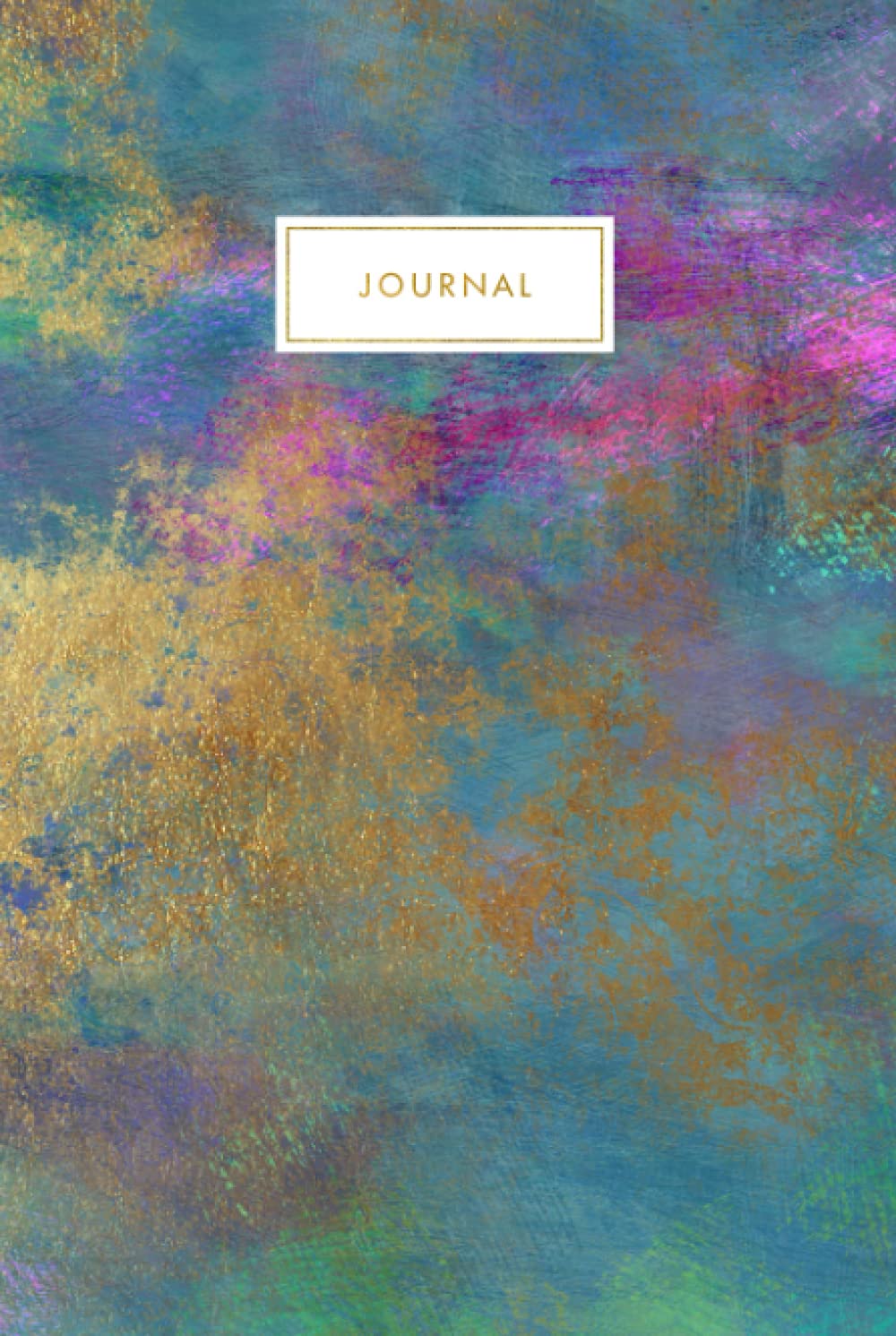 Journal: Blank Lined Notebook - Aesthetic Diary For Women - Abstract Multicolor Grunge Paint baixar o livro de graça