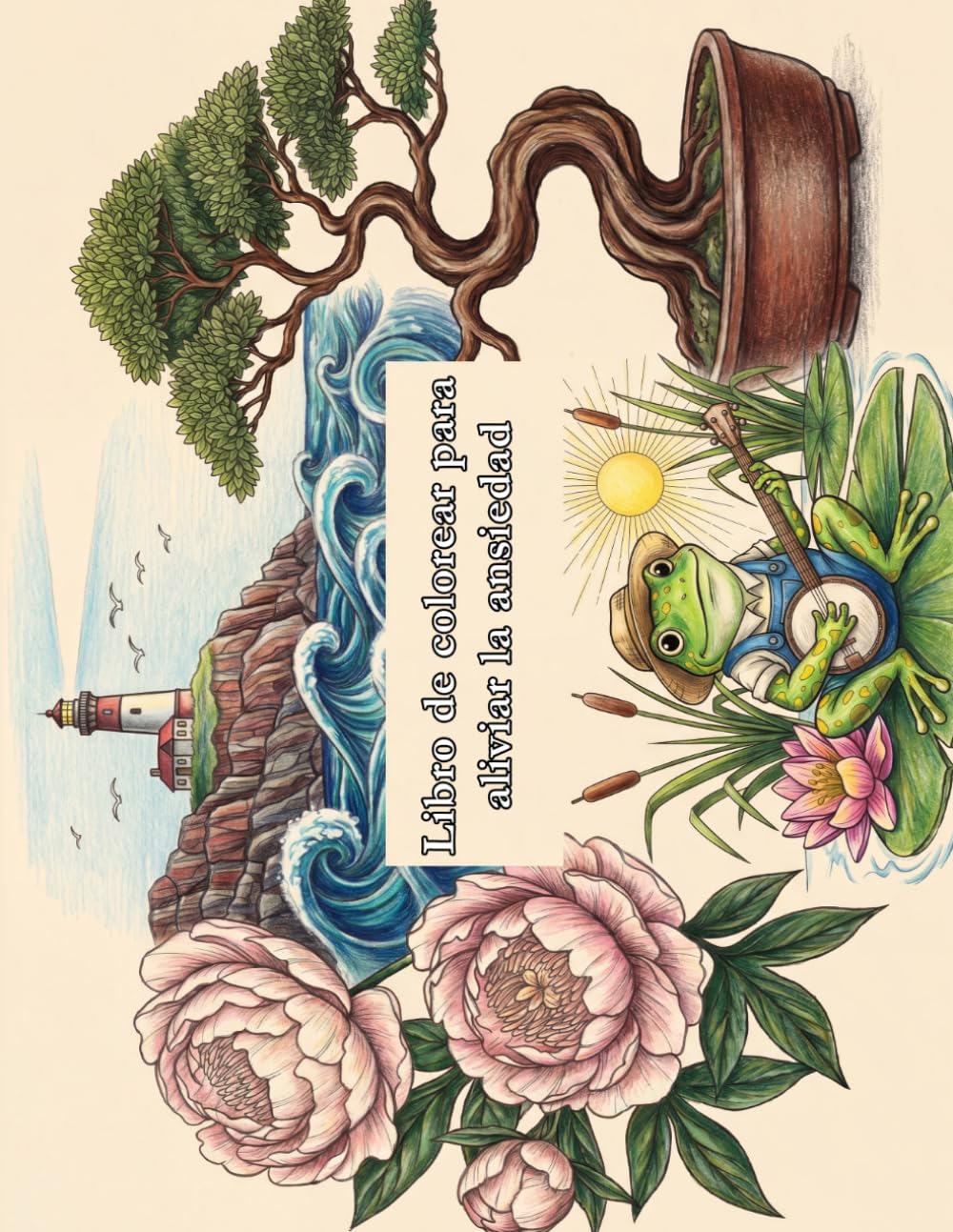 capítulo por capítulo baixar Libro de colorear para aliviar la ansiedad: 50 diseños calmantes para reducir el estrés, mejorar la atención plena y promover la relajación mediante el coloreado creativo (Spanish Edition)