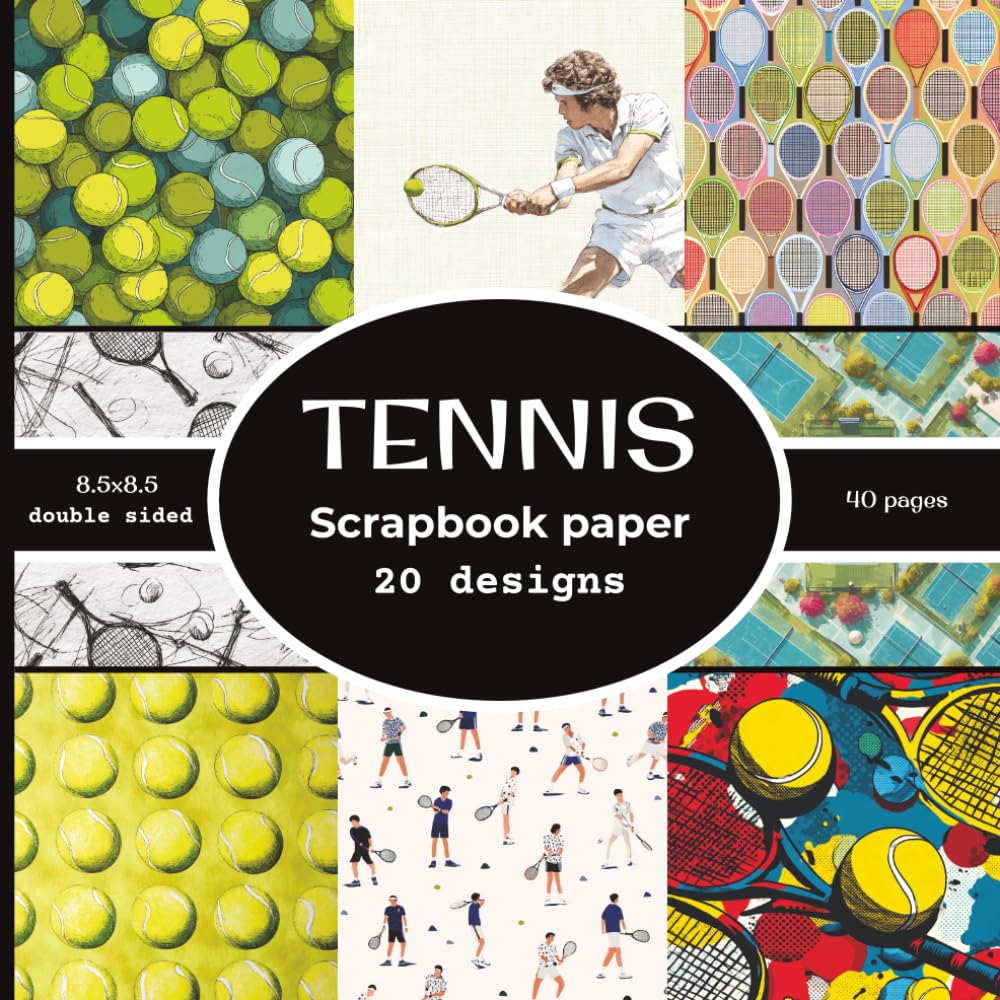 Tennis Scrapbook paper: 20 Double Sided Decorative Craft Paper | for Collage, Card Making, Origami, scrapbooking, & More | Color | 8.5 x 8.5 baixar livro de graça