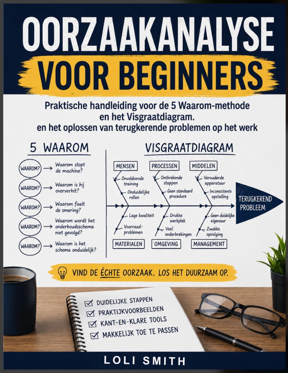 Oorzaakanalyse voor beginners: Praktische handleiding voor de 5 Waarom-methode en het Visgraatdiagram. en het oplossen van terugkerende problemen op het werk baixar livro de graça