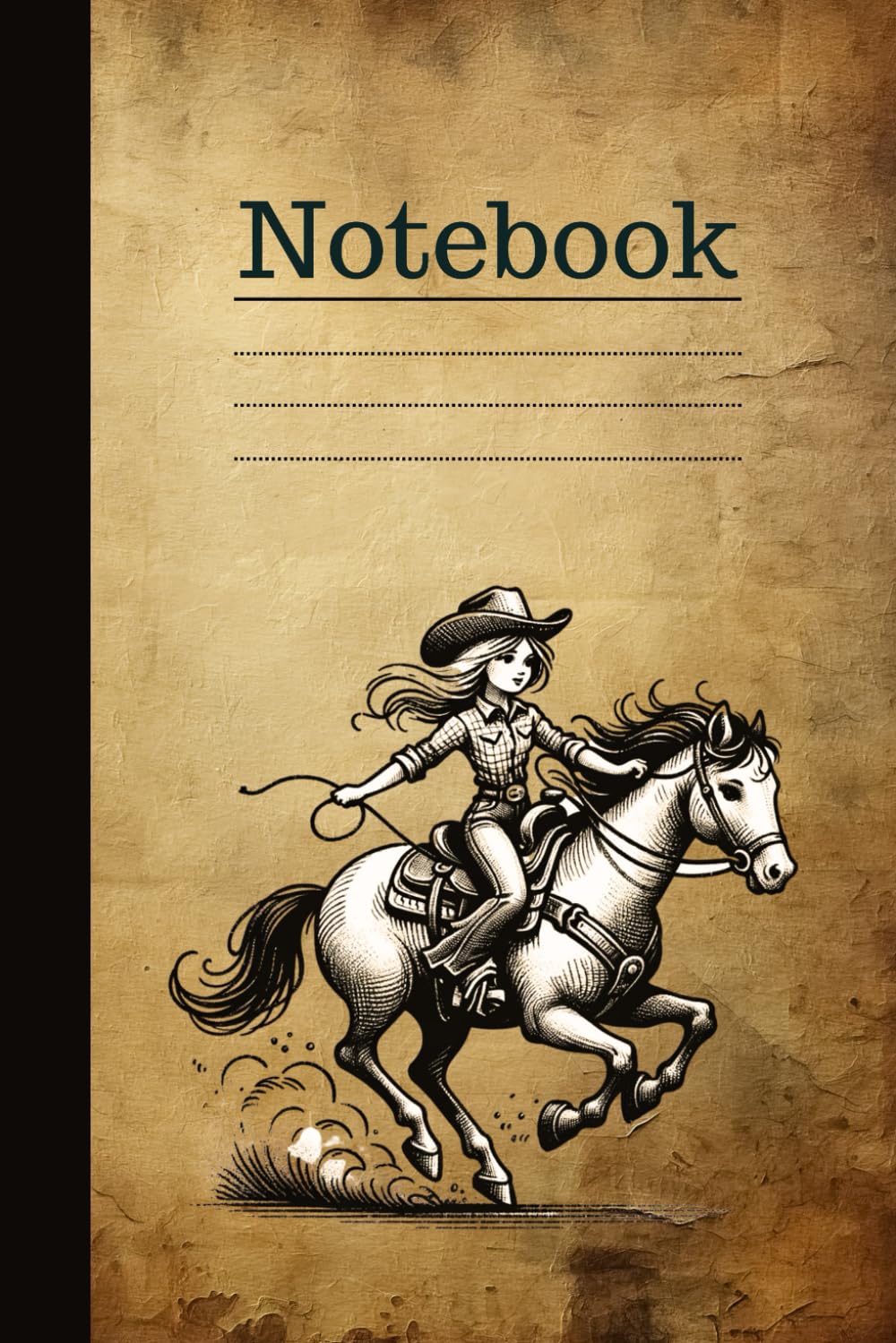 ler totalmente Notebook: Old-fashioned Notebook, 120 numbered pages, Rodeo Girl Country Themed Journal Notebook