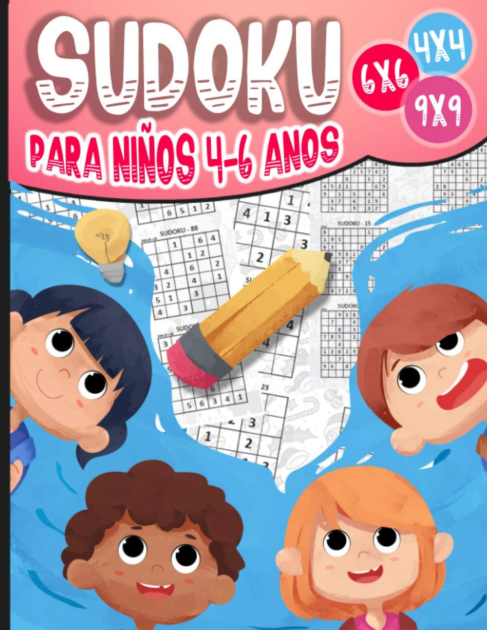 capítulo por capítulo baixar Sudoku para Niños 4-6 Años: 270 Sudoku para Niños de 4-6 Años 4x4-6x6-9x9 con Soluciones - Entrena la Memoria y la Lógica