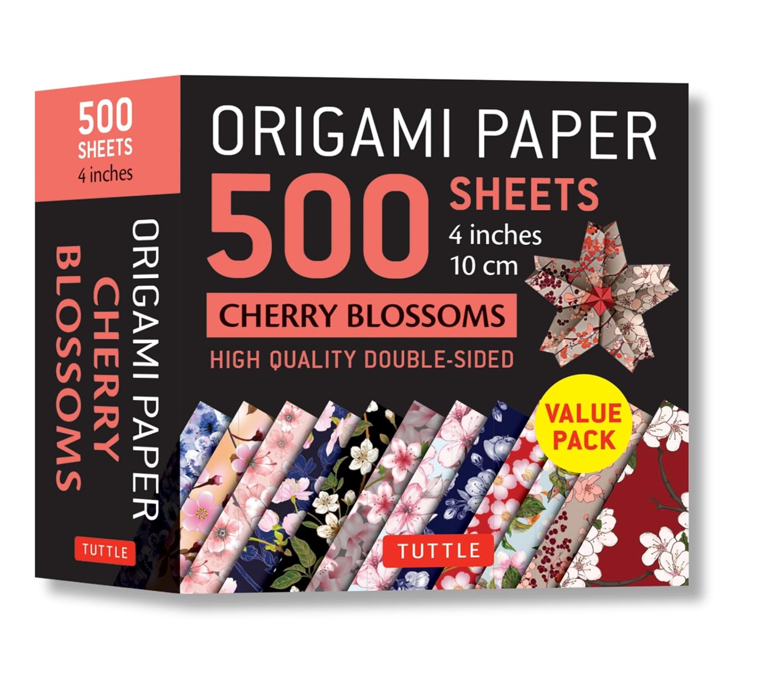 ler totalmente Origami Paper 500 Sheets Cherry Blossoms 4" (10 CM): Tuttle Origami Paper: High-Quality Double-Sided Origami Sheets Printed with 12 Different... with 12 Different Illustrated Patterns