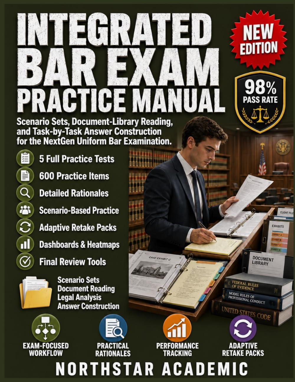 INTEGRATED BAR EXAM PRACTICE MANUAL: Scenario Sets, Document-Library Reading, and Task-by-Task Answer Construction for the NextGen Uniform Bar Examination baixar o livro de graça