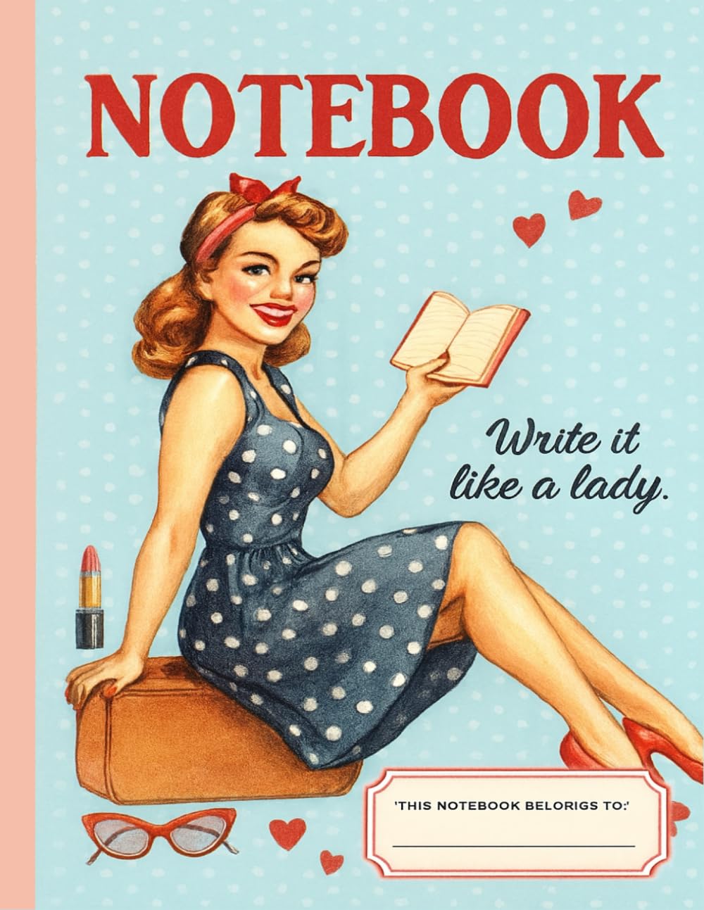 capítulo por capítulo baixar Retro Pin Up Notebook (8.5 x 11 Inches): Vintage Lined Journal with 1950s Inspired Cover, 110 Pages for Writing, Notes, Journaling and Everyday Ideas
