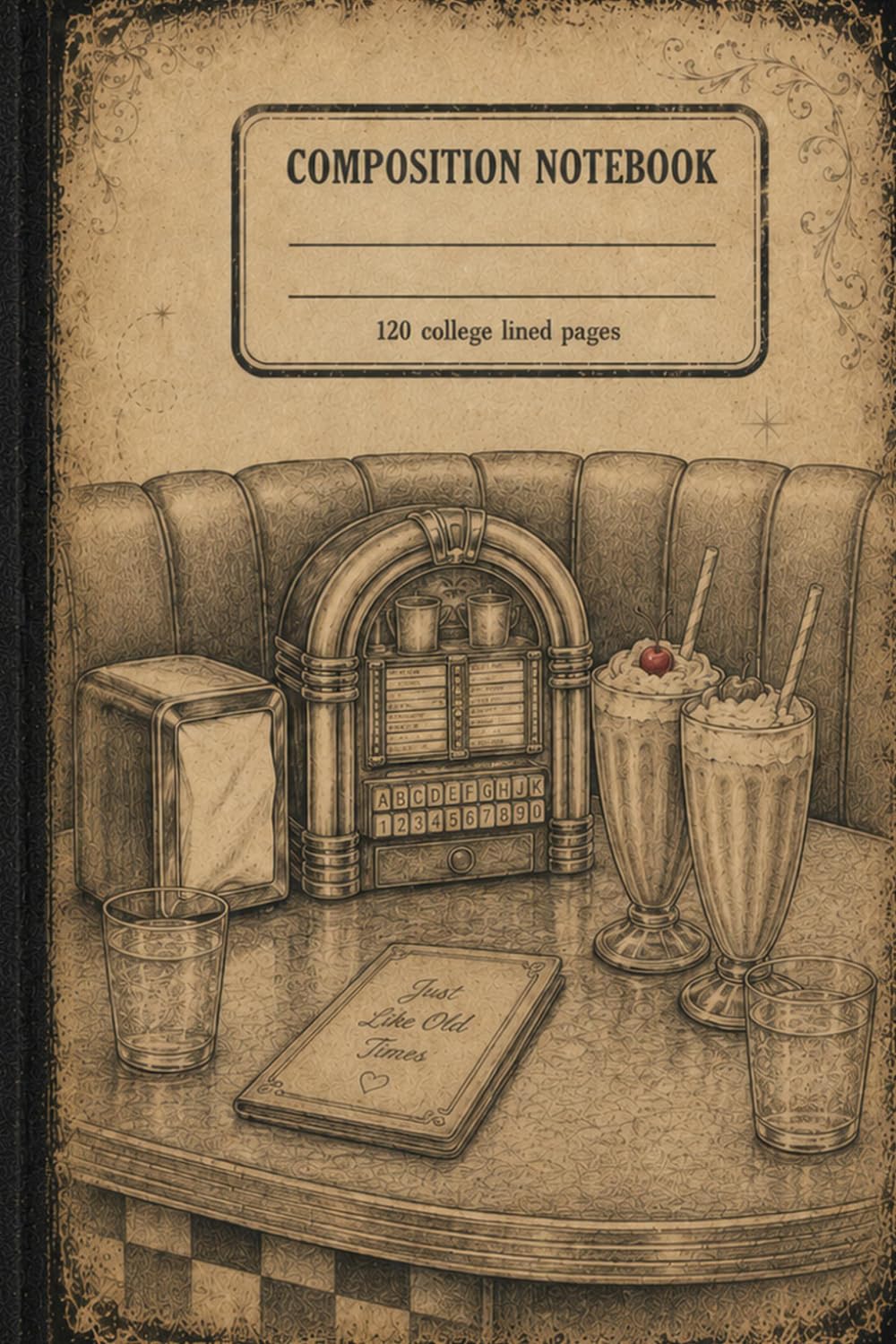 COMPOSITION NOTEBOOK: A College-Ruled Notebook for Retro Lovers, Diner Fans, and Everyday Writing baixar o livro de graça