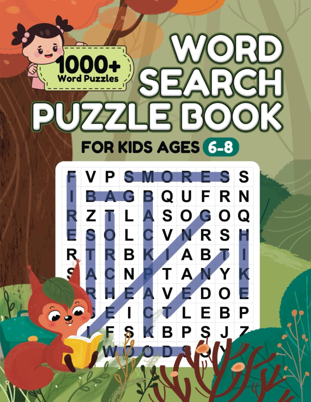 ler totalmente Word Search for Kids ages 6-8: 1000+ Word Search Puzzles to Solve and Color! (Search and Find)