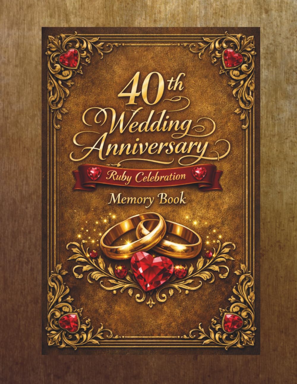 40th Wedding Anniversary Guest Book: The Wish Book for Ruby Wedding Anniversary to collect messages from guests, friends and family baixar livro de graça