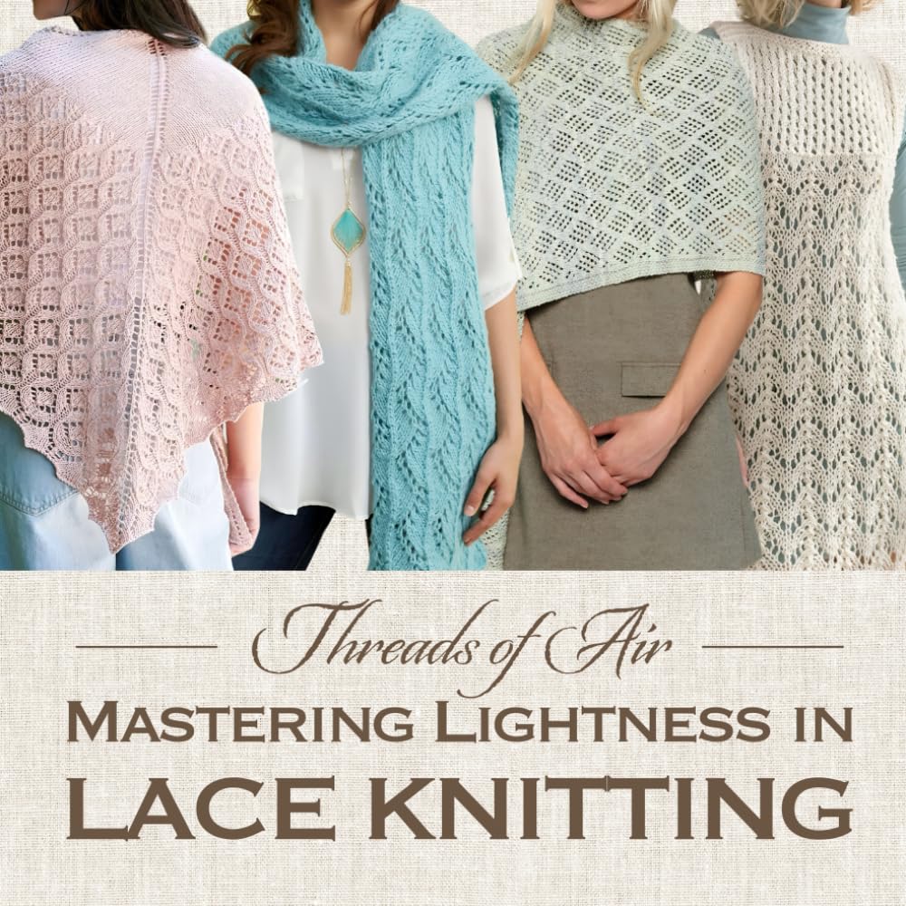 ler totalmente Threads of Air: Mastering Lightness in Lace Knitting