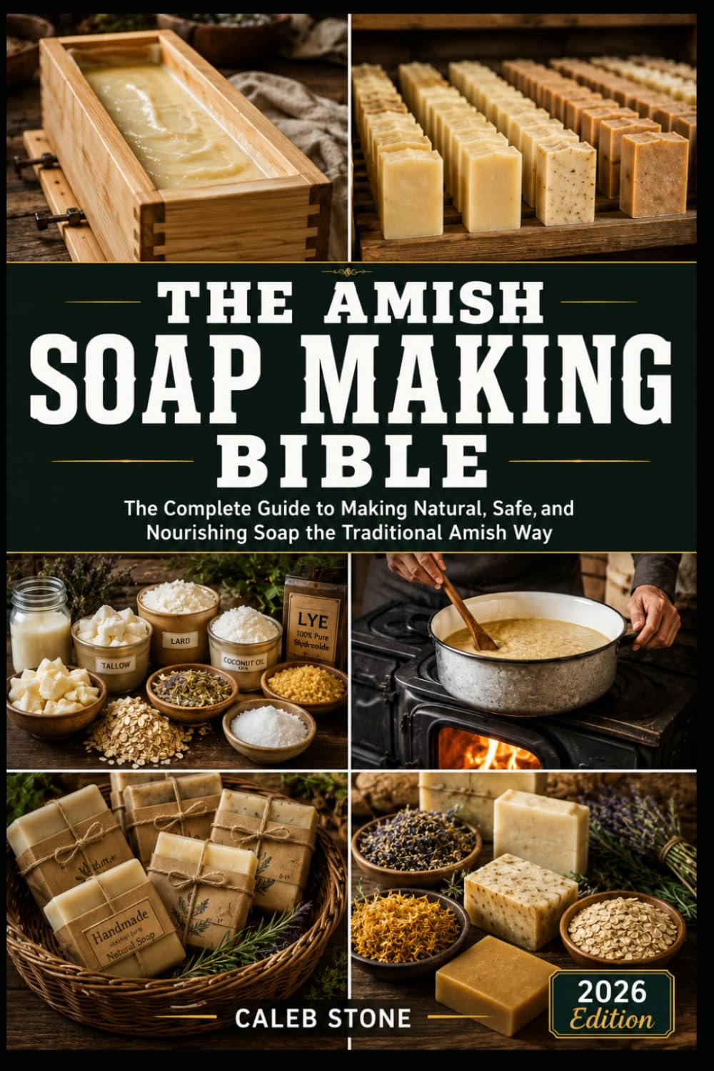 The Amish Soap Making Bible: The Complete Traditional Guide to Cold Process, Hot Process, and Lye Soap from Scratch — With 50 Authentic Recipes Using Natural Fats, Herbs, and Essential Oils