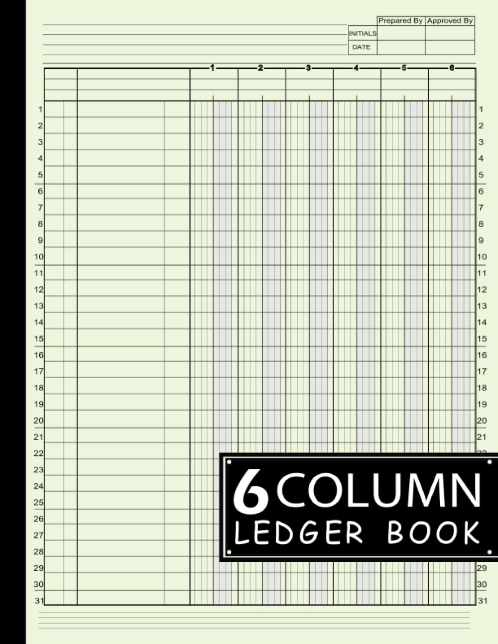 ler totalmente 6 Column Ledger Book: Large Simple Six Column for Bookkeeping and Accounting | Log Book for Small Business and Personal Finance: Account Journal / Beige Cover