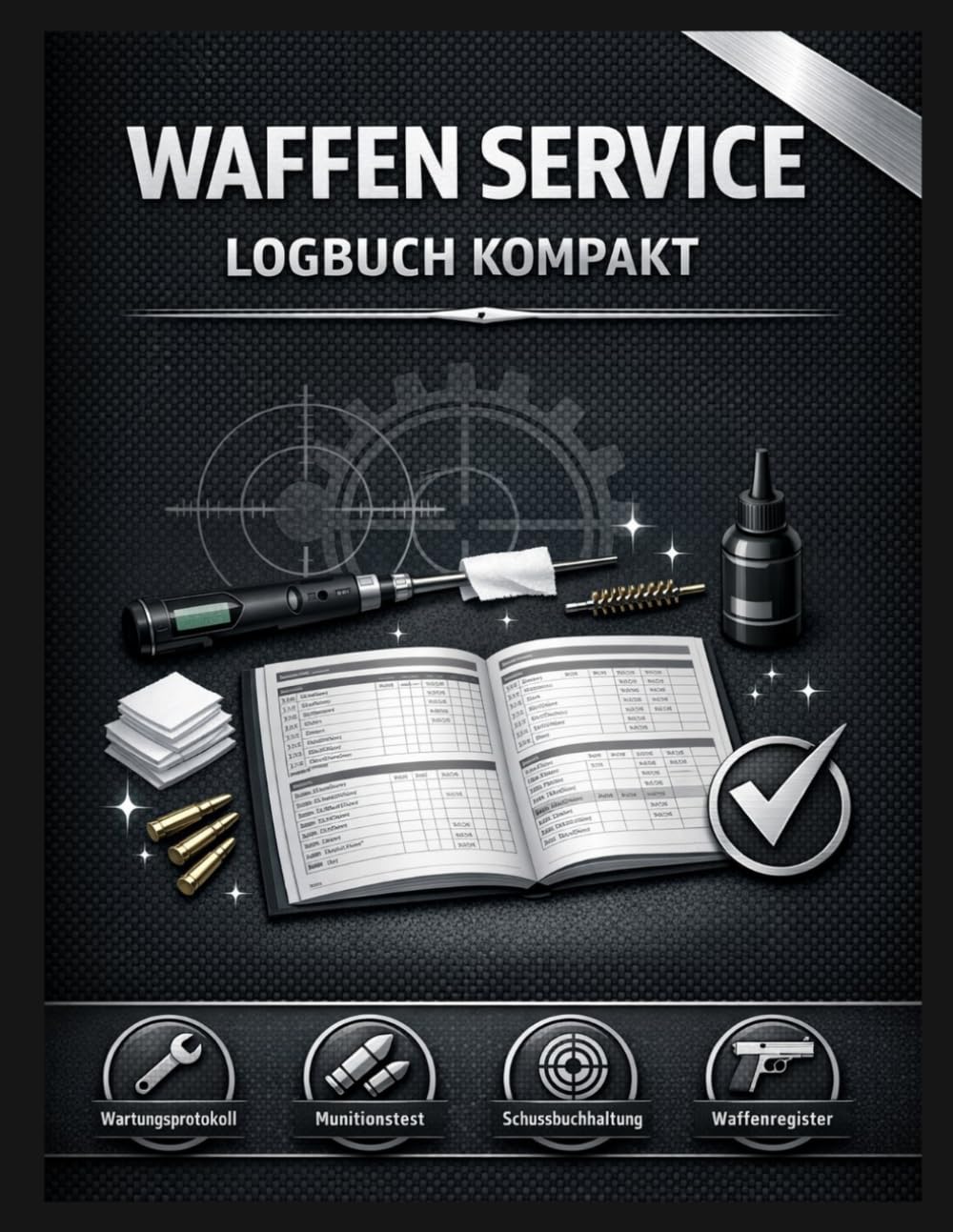 ler totalmente Waffen Service Logbuch: Das Schussbuch für Sportschützen – Wartungsprotokoll, Munitionstest & Schussbuchhaltung zur Präzisionssteigerung | Kompakt-Edition für den Schießstand (German Edition)