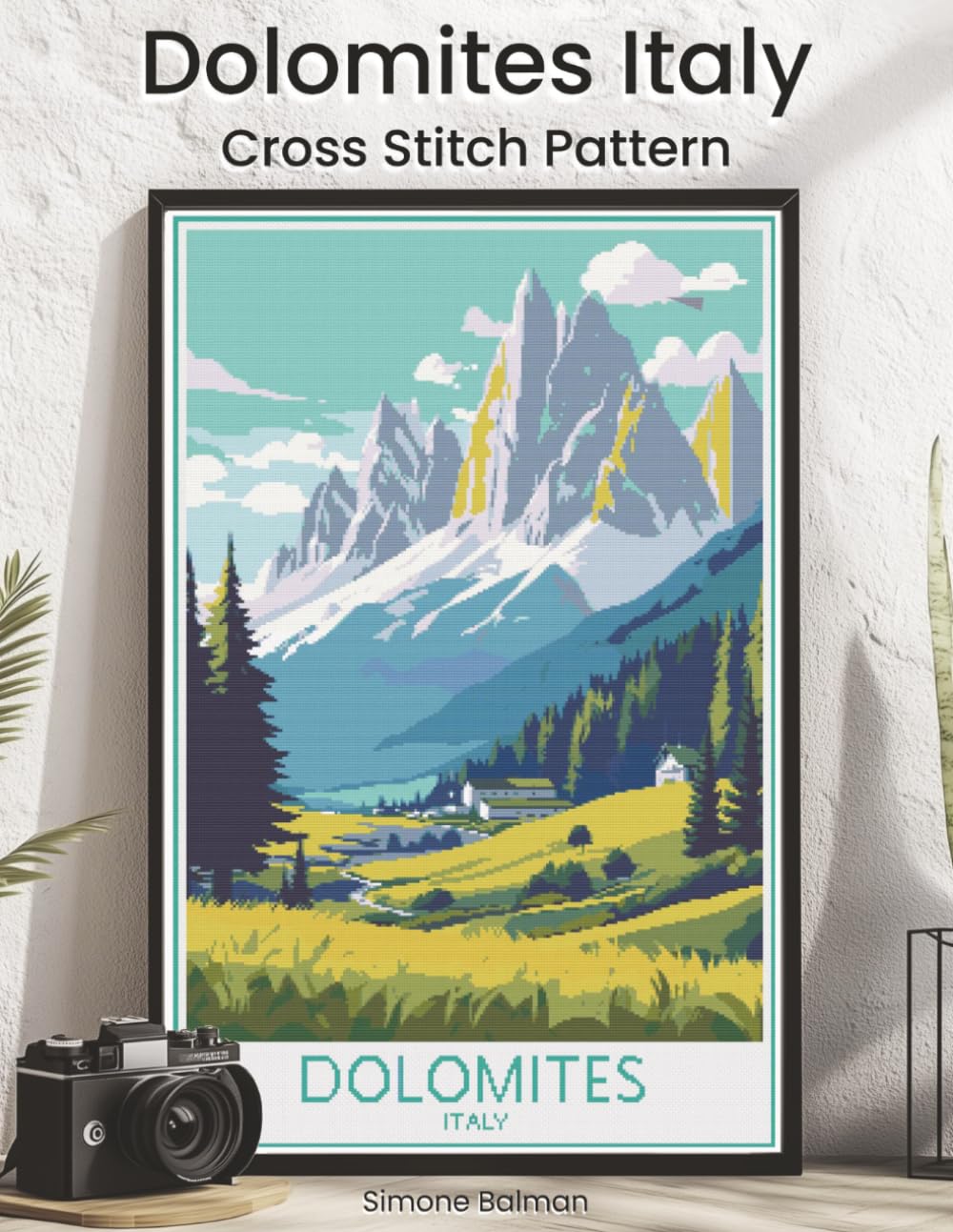 Dolomites Italy Cross Stitch Pattern: A Full Coverage Alpine Travel Poster for Immersive Stitching with Colour and Mono Charts, 14-Brand Thread... A Retro Travel Cross-Stitch Collection) baixar livro de graça