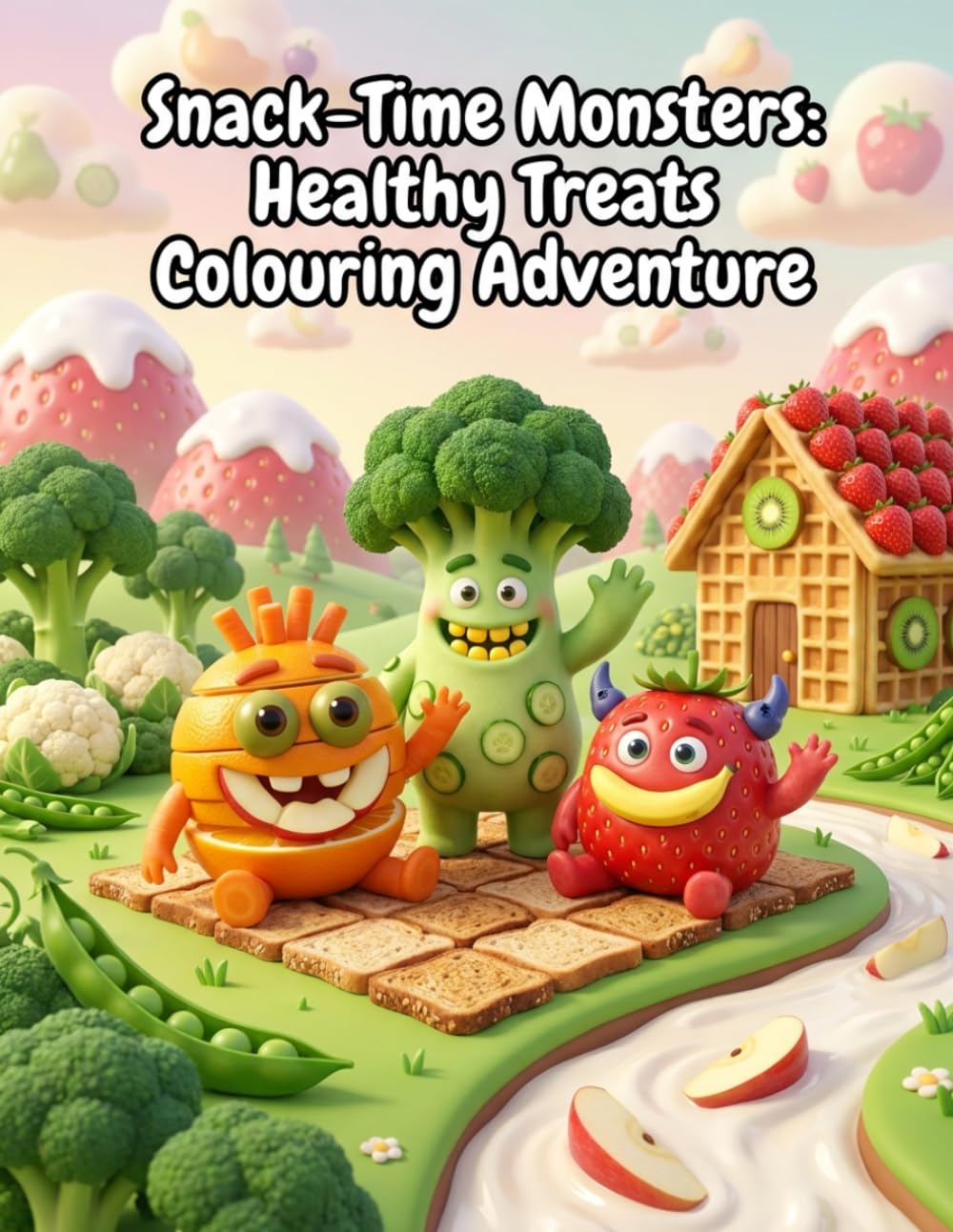 Snack-Time Monsters: Healthy Treats Colouring Adventure baixar o livro de graça