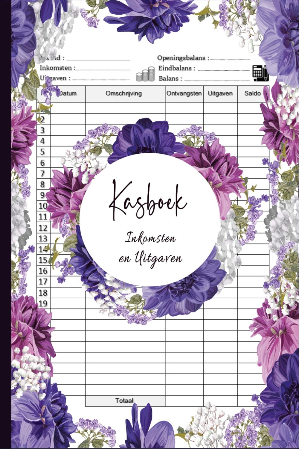Kasboek: Wekelijks en maandelijks overzicht van inkomsten en uitgaven.Kasboek voor budgettering.A5 Register voor Ondernemers.huishoudboek.07 (Dutch Edition) baixar livro de graça