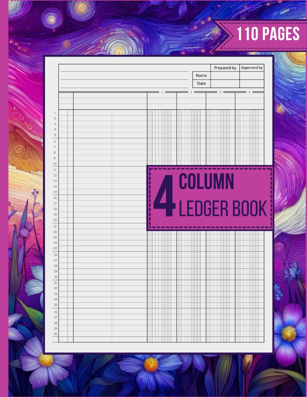 ler totalmente 4 Column Ledger Book: Organize Income, Expenses, and Finances with This Columnar Pad Journal Notebook for Small Business and Personal Use
