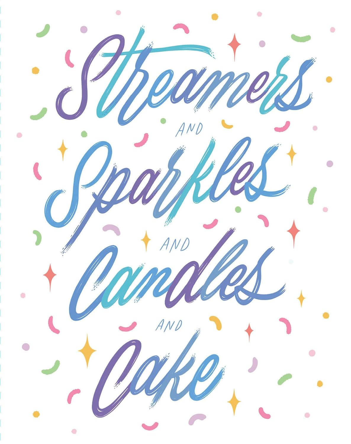 ler totalmente Love Muchly Greeting Cards: Birthday - Streamers and sparkles and candles and (Pack of 6)