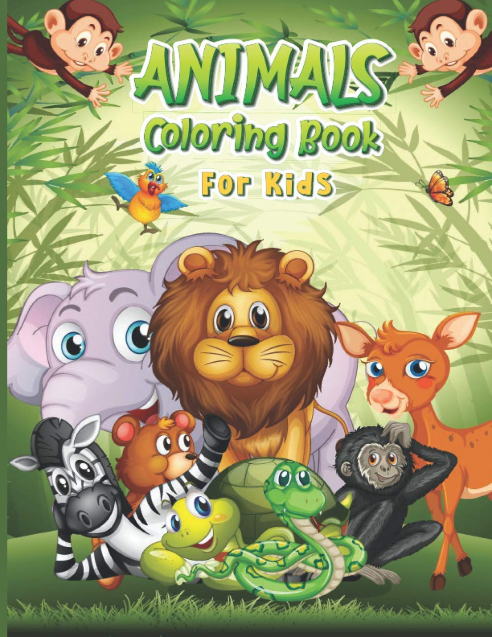 ler totalmente Animals Coloring Book: Pages of Cute and Lovable Baby Animals from Forests, Jungles, Oceans and Farms । Fun Gift For Kids ages 4-8