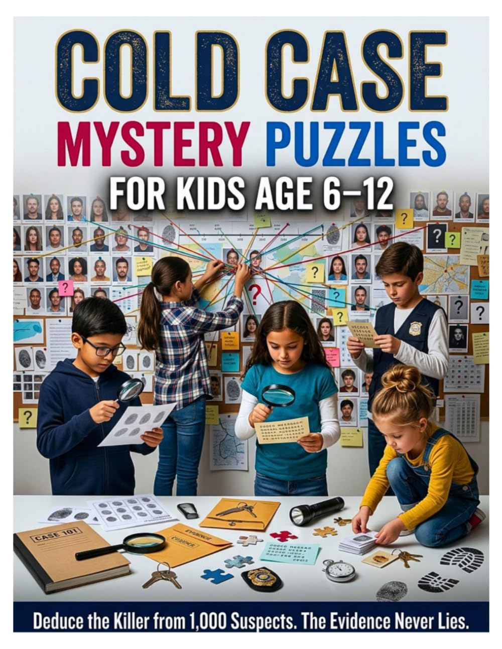 Cold Case Mystery Puzzles For Kids Age 6-12: Deduce the killer from 1,000 suspects & 8 Hidden Clues The evidence never lies | Detective Logic Case... Murder Mystery Puzzle Brain Teasers for Kids baixar livro de graça