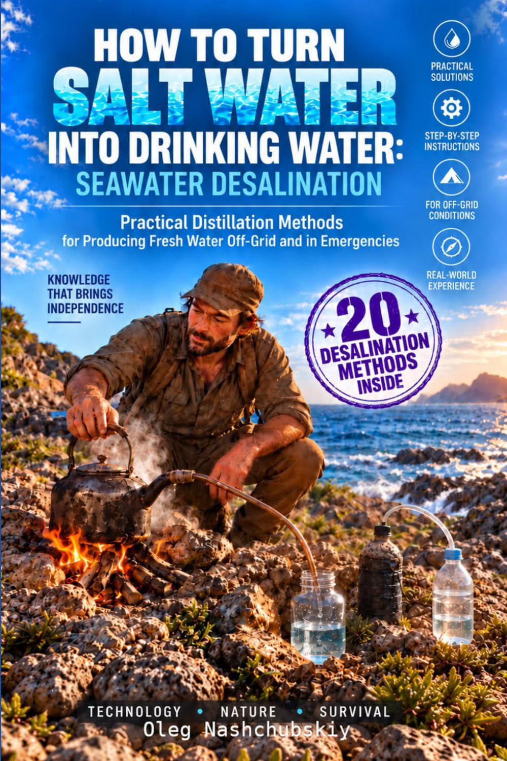 How to Turn Salt Water into Drinking Water: Seawater Desalination: Practical Distillation Methods for Producing Fresh Water Off-Grid and in Emergencies baixar livro de graça