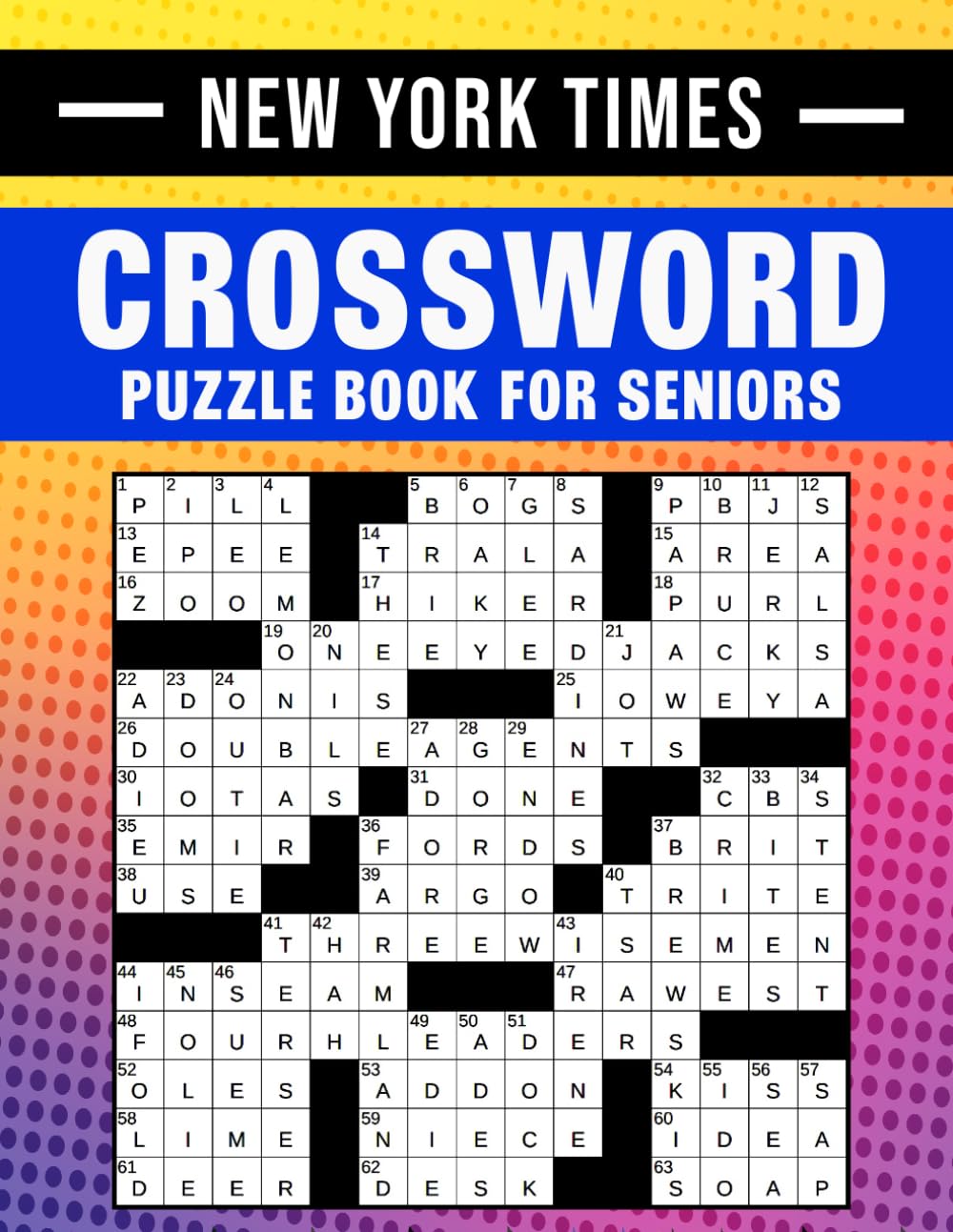 New York Times Crossword Puzzle Book For Seniors: Visually clear games for memory practice and mental wellness baixar livro de graça