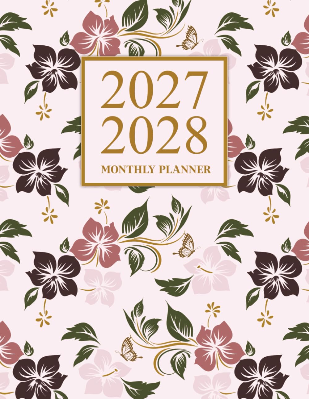2027-2028 Monthly Planner: Butterfly and Flowers Themed Large Two-Year Agenda From January 2027 to December 2028 baixar o livro de graça