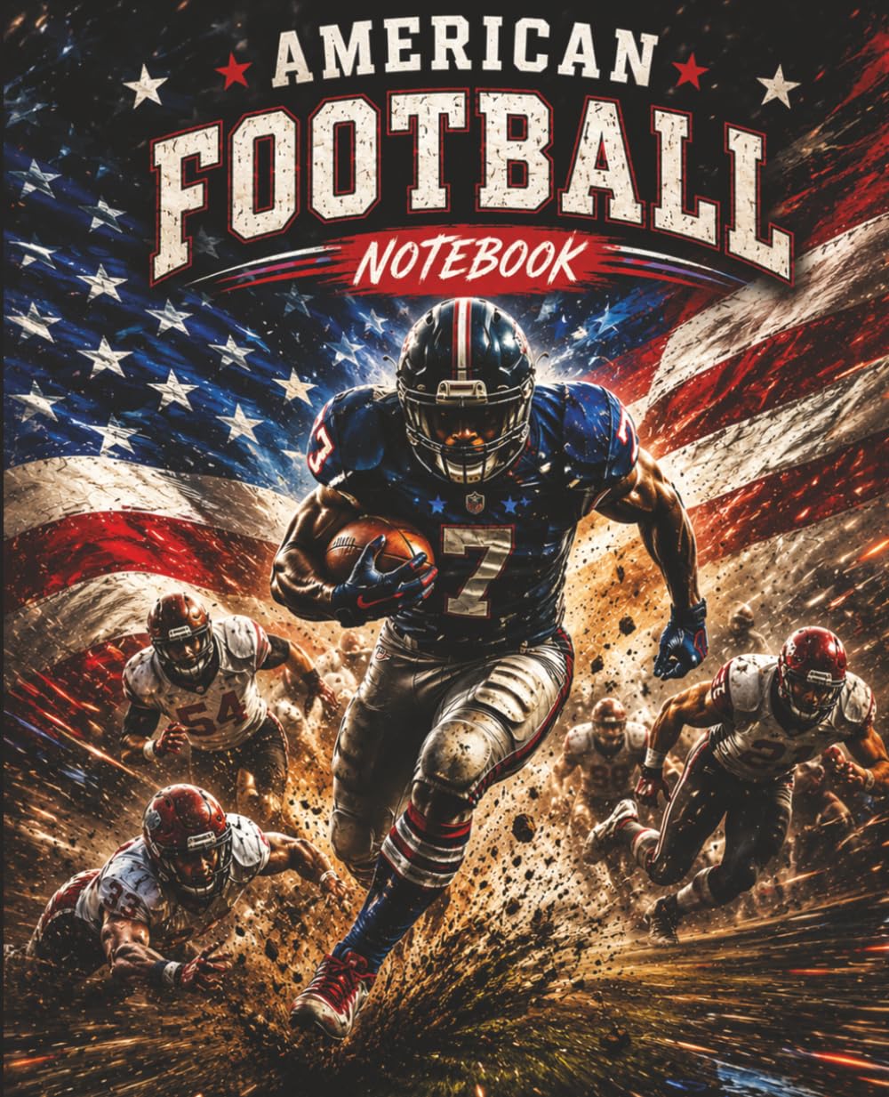 American Football Notebook: Lined Journal with Legendary Athlete Artworks and Motivational Quotes baixar o livro de graça