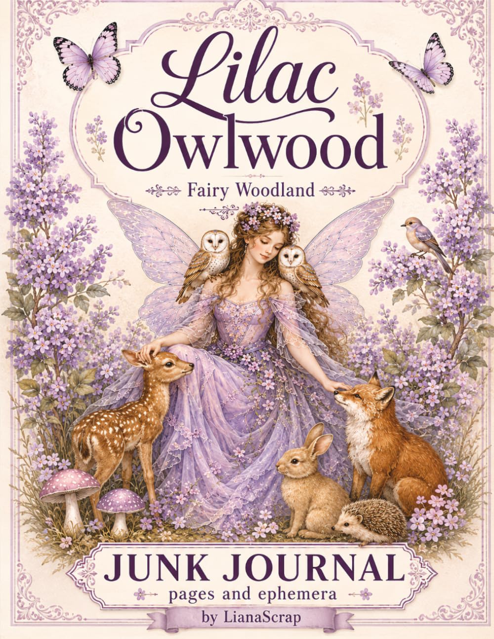 ler totalmente Lilac Owlwood: Fairy Woodland: Junk Journal Pages & Ephemera