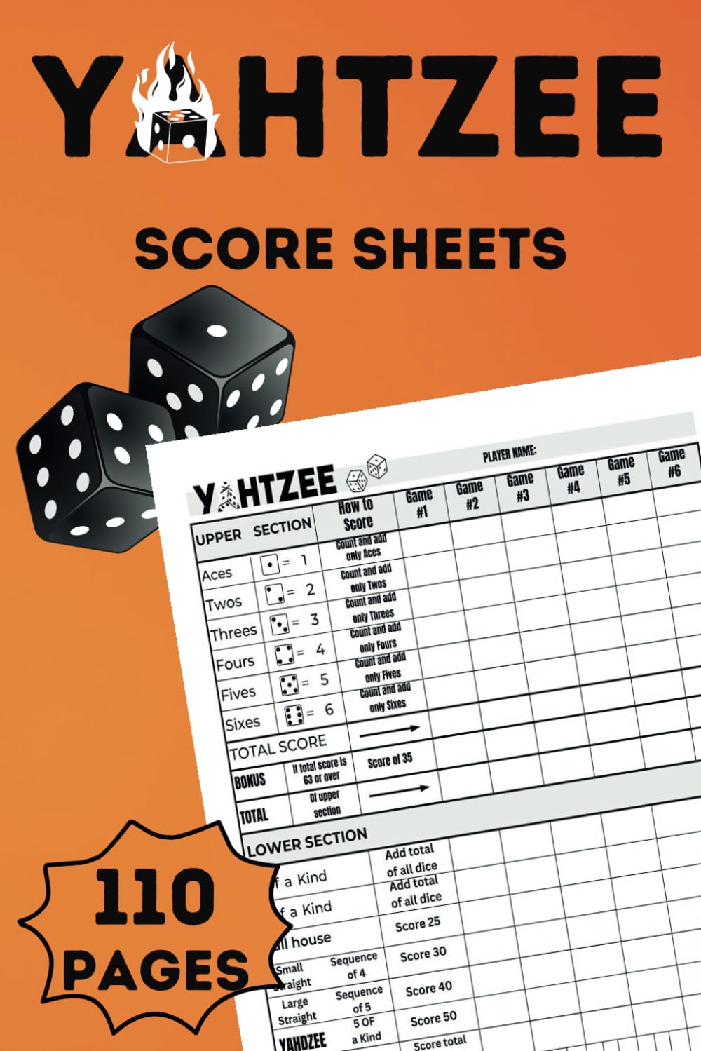 capítulo por capítulo baixar Yahtzee Score Sheets: Yahtzee Score Pads with 110 Pages, Yahtzee Score Pads, 6 X 9 inches