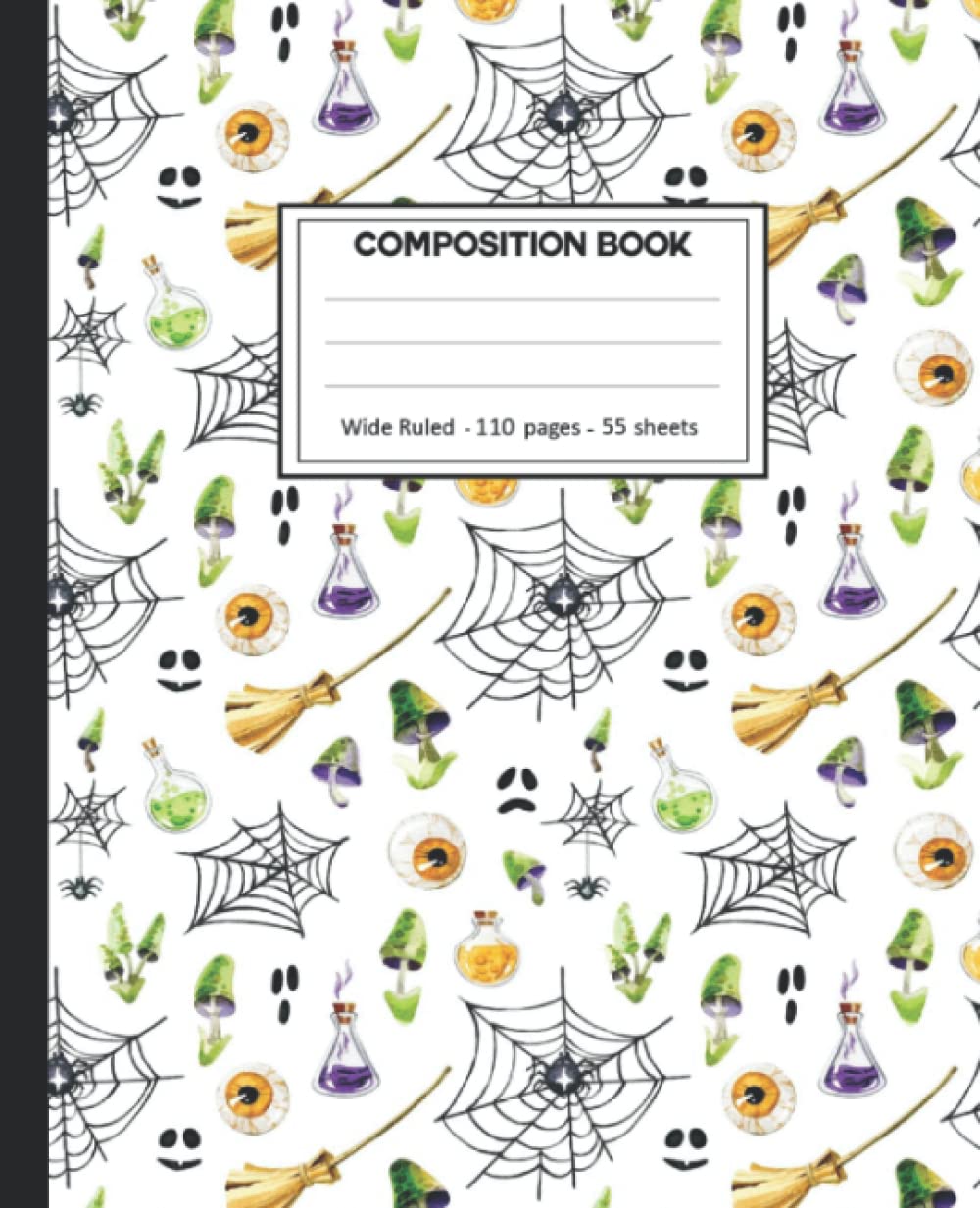 Composition Notebook: Wide Ruled: 110+ Lined Pages Writing Journal: Spider Theme baixar livro de graça
