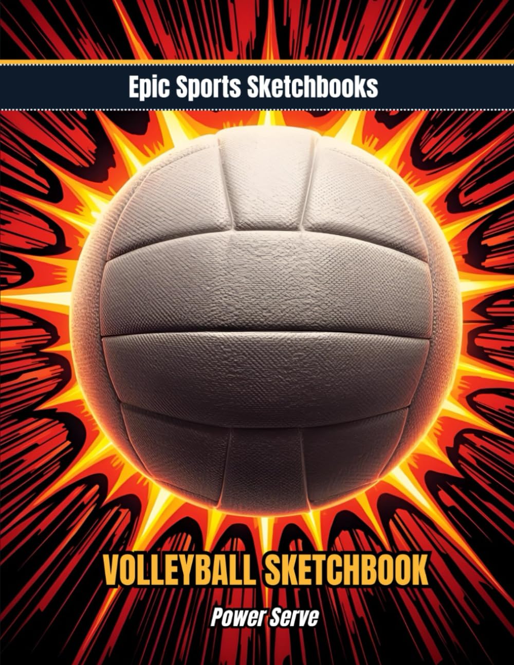 capítulo por capítulo baixar Epic Volleyball Sketchbook: Power Serve: Blank volleyball journal for athletes — fun gift for writing, doodling, and drawing