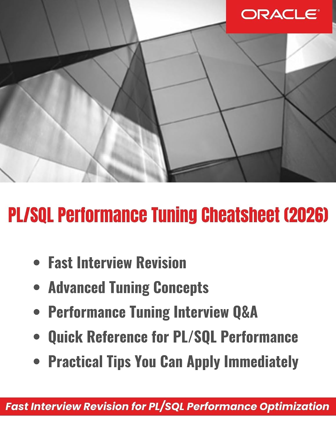 PL/SQL Performance Tuning Cheatsheet 2026: Fast Interview Revision for PL/SQL Performance Optimization | Must Have Cheatsheet for PL/SQL Developers & Database... Technology Books Book 81) (English Edition) baixar livro de graça