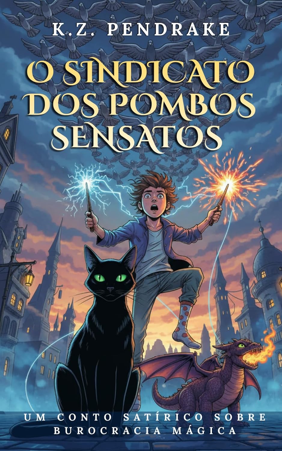 O Sindicato dos Pombos Sencientes: Um conto satírico sobre burocracia mágica ((Livro 2 da saga: As Desventuras Mágicas de Quibbletown)) (Portuguese Edition) baixar o livro de graça