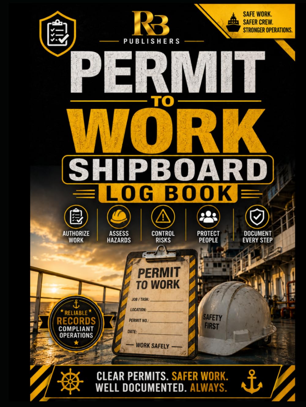 Permit to Work Shipboard Log Book: Professional Marine Work Permit Record for Hazard Assessment, Pre-Work Safety Checks, Authorizations, Work Controls, Completion and Shipboard Operations baixar livro de graça