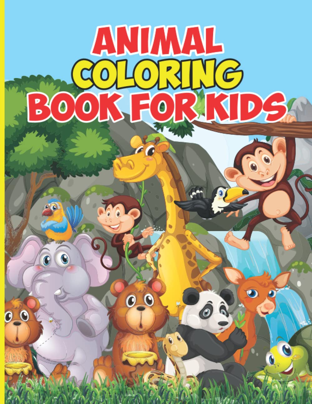capítulo por capítulo baixar Animal Coloring Book for Kids, Educational Zoo Coloring Pages for Kindergarten Boys and Girls ages 3-8, Happy Cute Little Nature Jumbo Animals Books for Children Toddlers