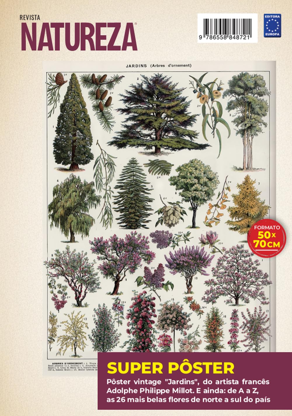ler totalmente Adolphe Philippe Millot: Jardins 2 - Superpôster Natureza