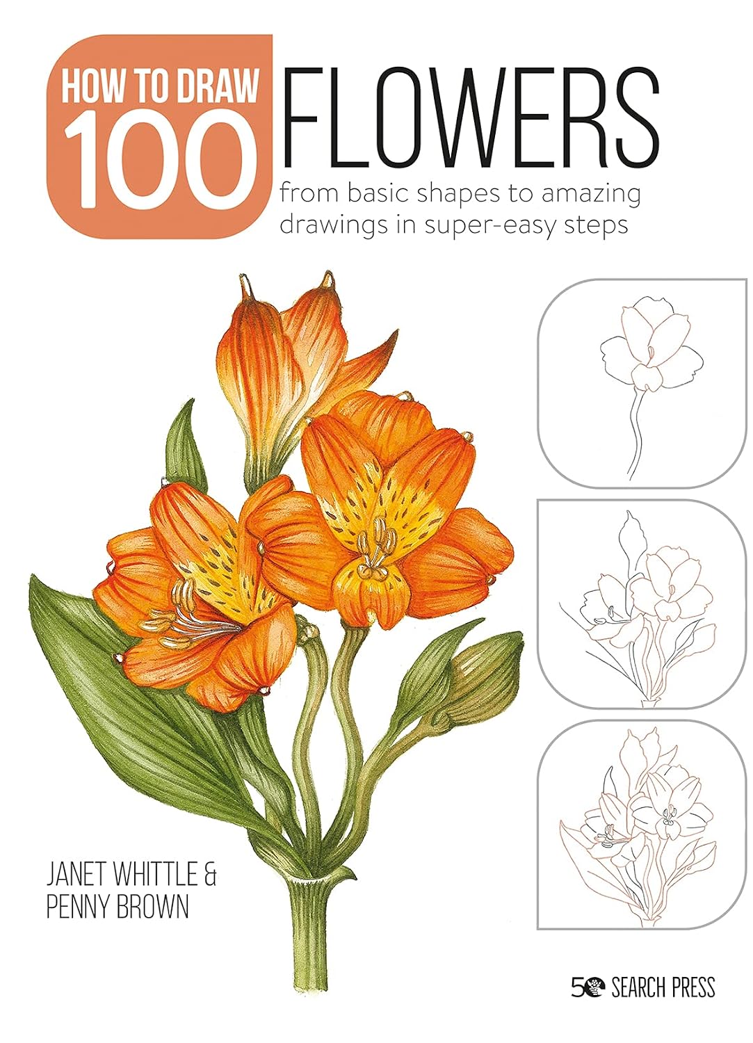 capítulo por capítulo baixar Draw 100: Flowers: From Basic Shapes to Amazing Drawings in Super-Easy Steps