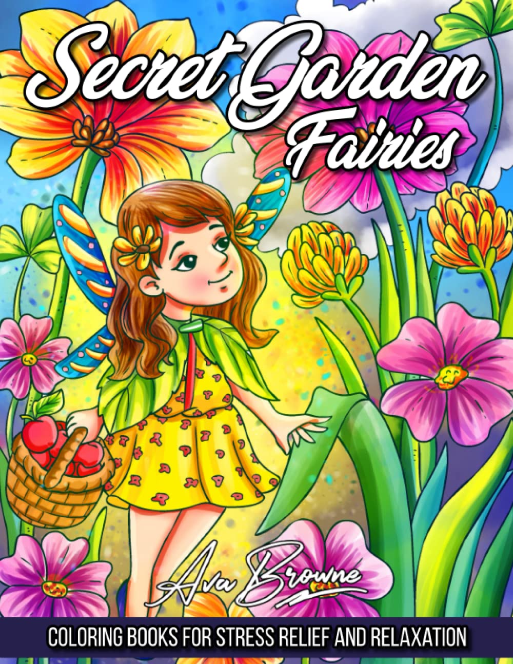 ler totalmente Secret Garden Fairies Coloring Book: An Adult Coloring Book Featuring Magical Garden Scenes, Cute Fairies and Whimsical Tiny Creatures